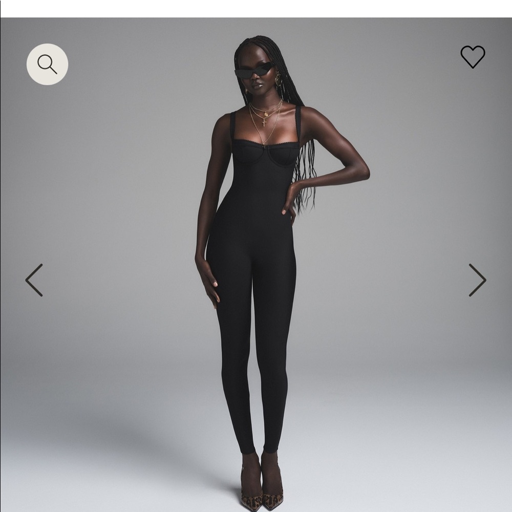 Skims dolce and gabbana black catsuit
